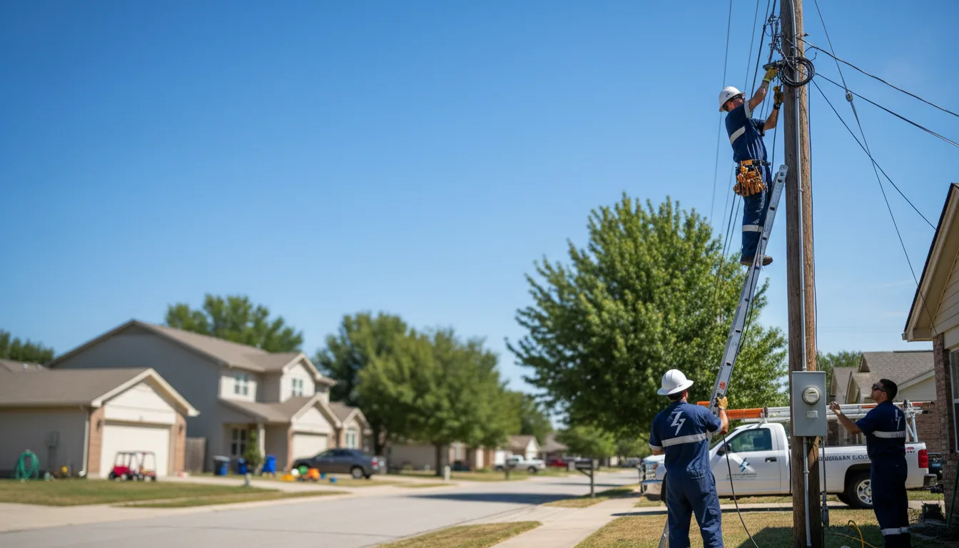 Residential electrician providing installation services in Hampton, MN